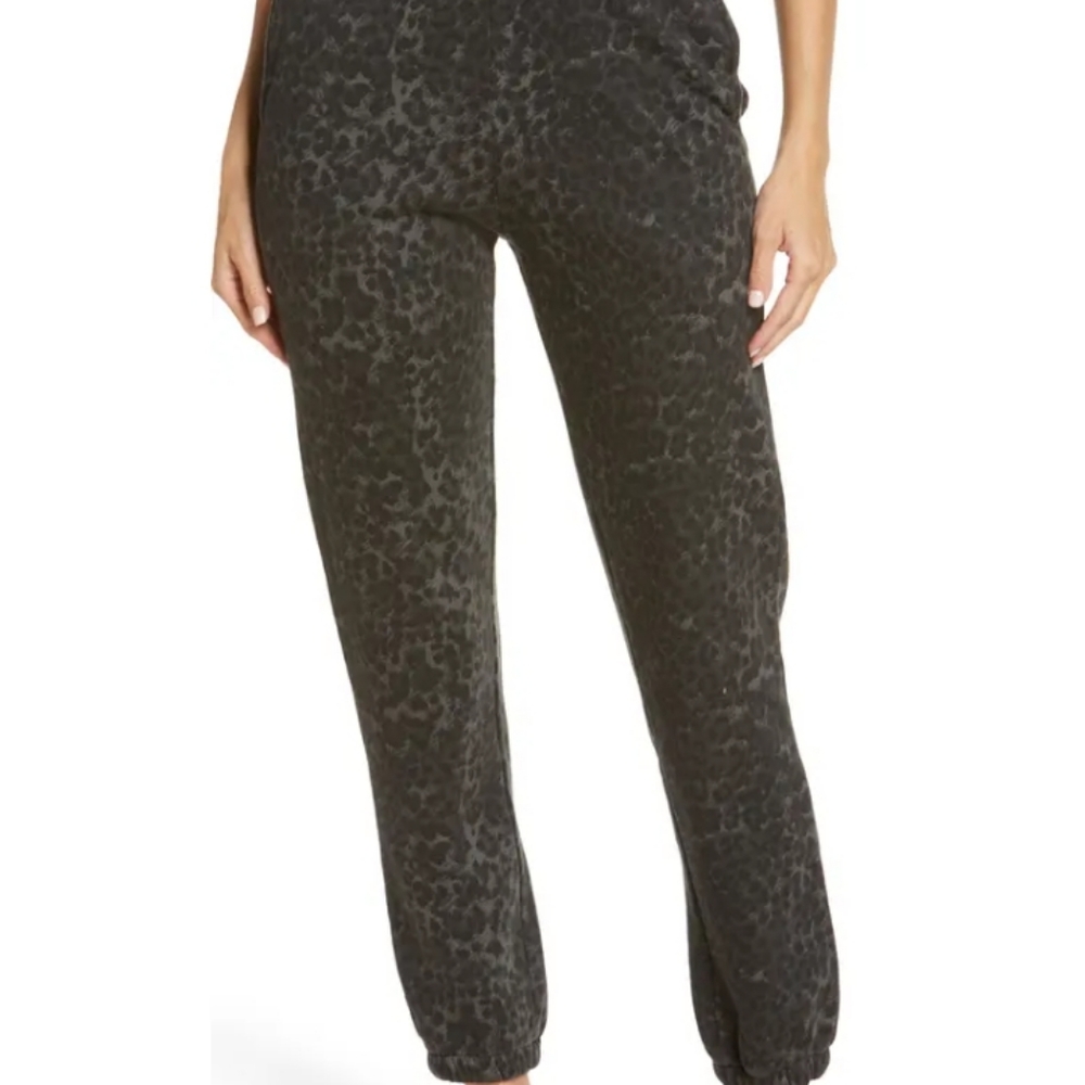 Ragdoll Print Joggers in Anthracite Leopard at Nordstrom size small.